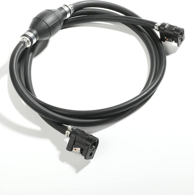 Reswish 6FT Boat Motor Fuel Line Hose with Primer Bulb Steel Hose Clamps,Universal ID 5/16" Boat Fuel Line Assembly Kit,Compatible with Outboard RVs Tractors Caravans Boats Fuel Line - Image 5